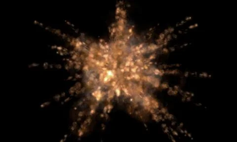 War Rafale Fire Explosion Stock Illustration