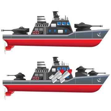 War ships. Stock Illustration