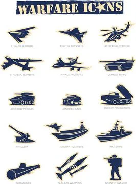 War symbols Stock Illustration