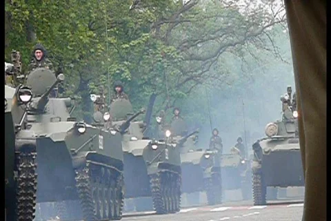 War tanks Stock Footage 737745