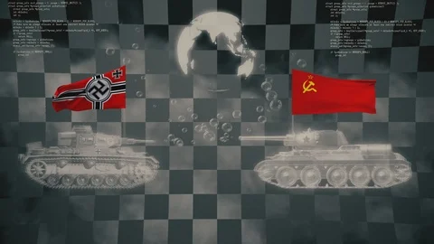 War of Tanks Video stock 113962627