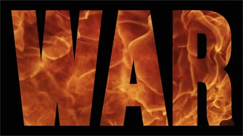 War text title with explosion in the background Stock-Footage 171025041