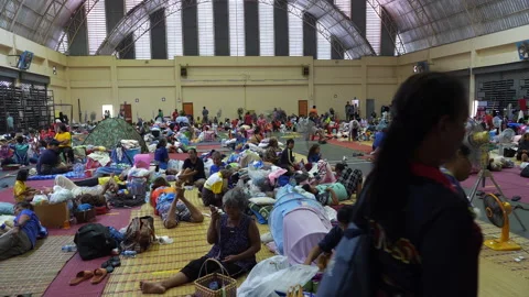 War in Thailand - Evacuees Stock Footage 314205774