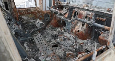 War in Ukraine. Consequences of occupation of Bucha, Irpin, Borodyanka 库存影片 201366004