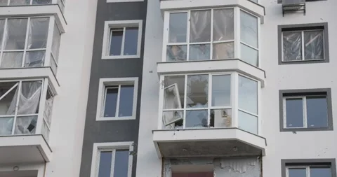 War in Ukraine. Consequences of occupation of Bucha, Irpin, Borodyanka Vídeos de archivo 201366285