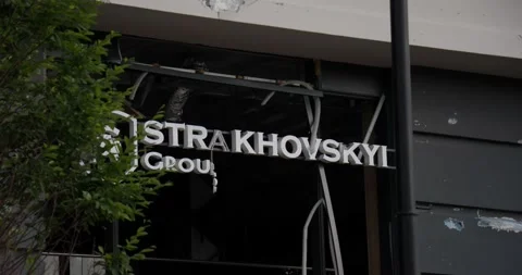 War in Ukraine. Consequences of occupation of Bucha, Irpin, Borodyanka Video stock 201366359