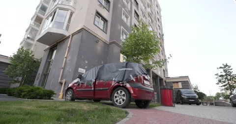 War in Ukraine. Consequences of occupation of Bucha, Irpin, Borodyanka Stock Footage 201366443