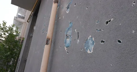 War in Ukraine. Consequences of occupation of Bucha, Irpin, Borodyanka Video stock 201366496