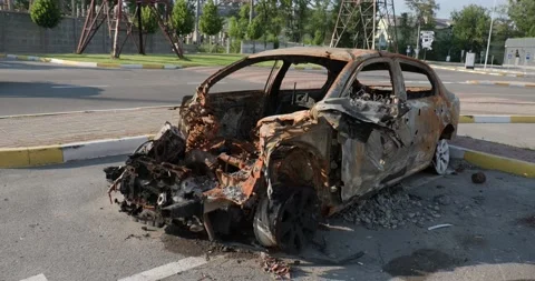 War in Ukraine. Consequences of the occupation of Bucha, Irpin, Borodyanka Stock Footage 201366750