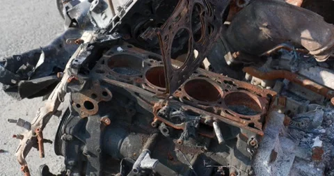 War in Ukraine. Consequences of occupation of Bucha, Irpin, Borodyanka Video stock 201366777