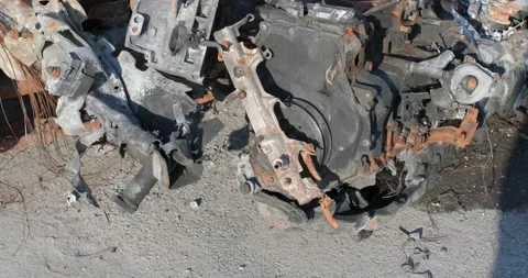 War in Ukraine. Consequences of occupation of Bucha, Irpin, Borodyanka Stock Footage 201366800