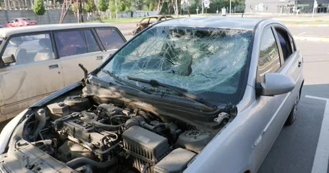 War in Ukraine. Consequences of occupation of Bucha, Irpin, Borodyanka Stock Footage 201366899