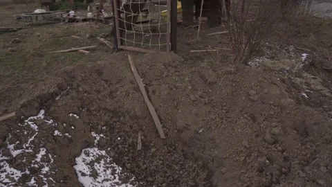 War in ukraine. Destroyed buildings. Stock Footage 201340110