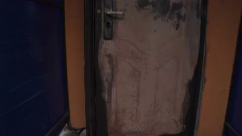 War in ukraine. Destroyed buildings. Video stock 201340132