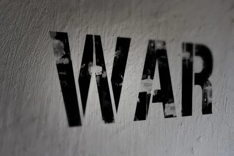 War on the wall 스톡 일러스트