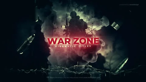 War Zone Cinematic Titles  After Effects	Stock