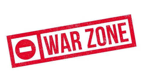 War Zone rubber stamp Stock Illustration