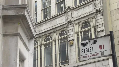 Wardour Street, London Stock Footage