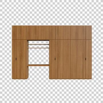 Wardrobe 3d Render Illustration Stock Illustration