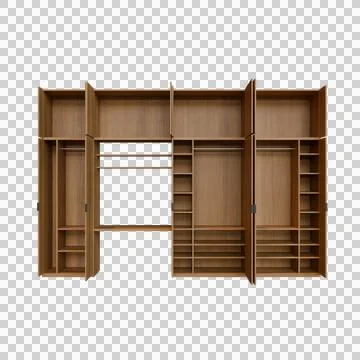 Wardrobe 3d Render Illustration Stock Illustration