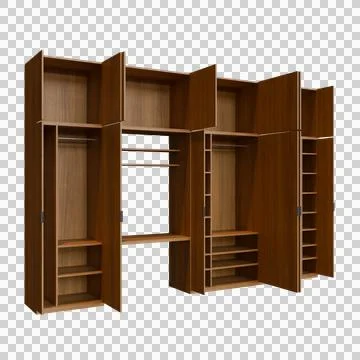 Wardrobe 3d Render Illustration Illustrazione stock