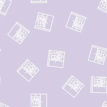 Wardrobe with clothes line vector seamless pattern Stock Illustration