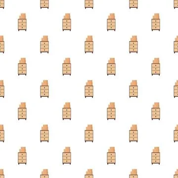 Wardrobe dresser pattern creating home interior design background Иллюстрация