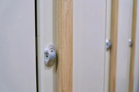 Wardrobe with electronic lock Stock Photos