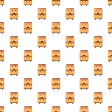 Wardrobe files pattern seamless Illustrazione stock