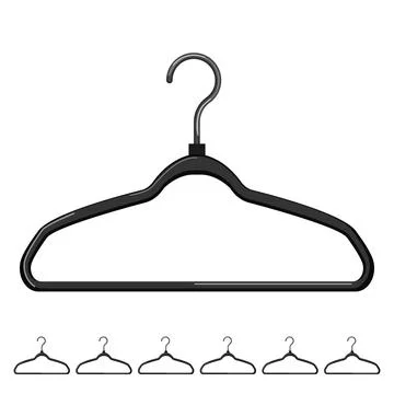Wardrobe hanger clothes cartoon vector graphic Stock Illustration