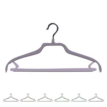 Wardrobe hanger clothes vector cartoon graphic 库存插图