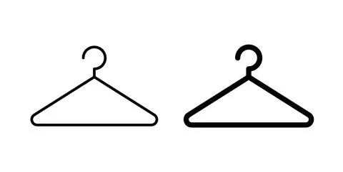 Wardrobe icon in black and white. vector icon pack for websites Stock Illustration