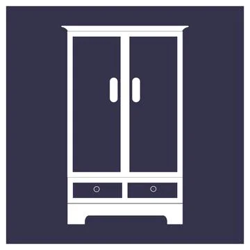 Wardrobe icon design Stock Illustration