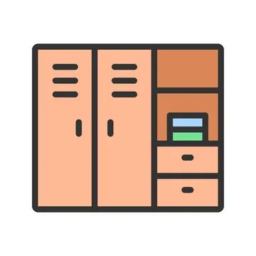 Wardrobe Icon Image. Stock Illustration