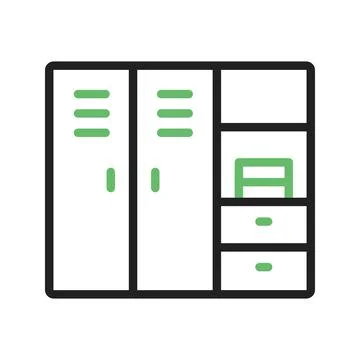 Wardrobe Icon Image. Stock Illustration