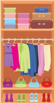 Wardrobe Stock Illustration