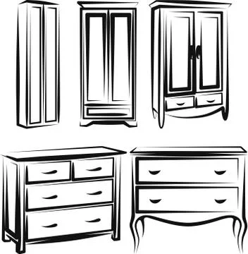 Wardrobe Stock Illustration