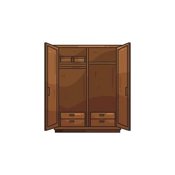 Wardrobe illustration Stock Illustration