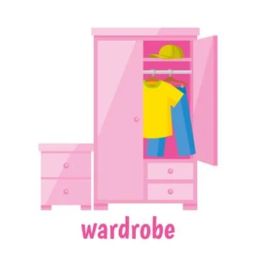 Wardrobe vector illustration Stock Illustration