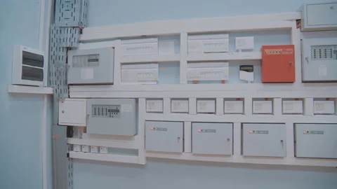 Wardrobes remote control equipment. Closed dashboards Stock Footage 135113853