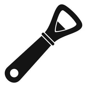 Ware bottle-opener icon, simple style Stock Illustration