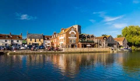 Wareham quay in the bright sunshine Foto stock