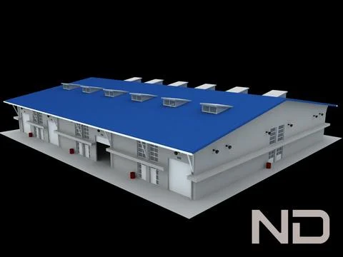 warehouse 3d model free warehouse 3d model free