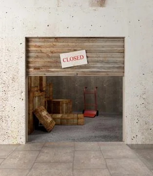 Warehouse 3d 스톡 일러스트