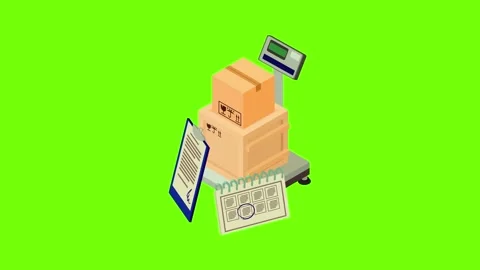 Warehouse acceptance icon animation Stock Footage 152577110