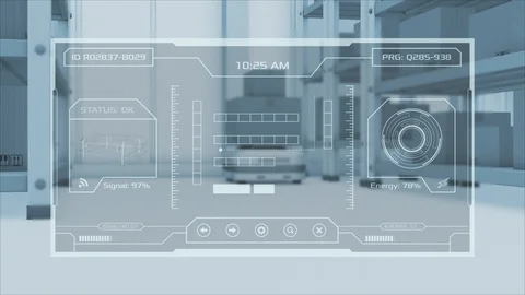 Warehouse automation concept Stock Footage 100771961