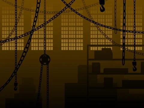 Warehouse background Stock Illustration