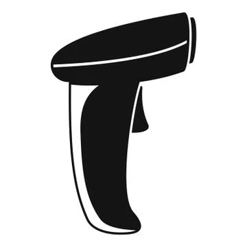 Warehouse barcode scanner icon, simple style イラスト素材
