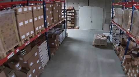 A warehouse of books Stock Footage 41338899