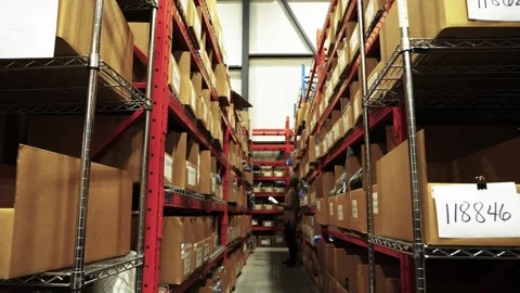 Warehouse Box Stock Footage 273499182